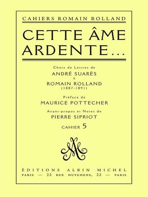 cover image of Cette âme ardente...